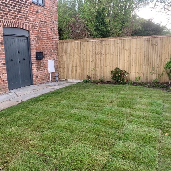 small garden turfing merseysie