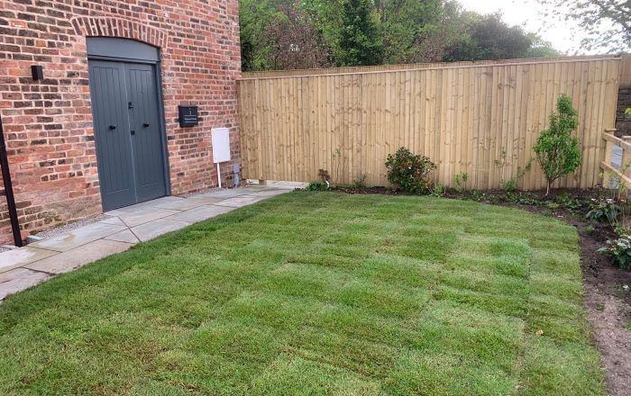 small garden turfing merseysie